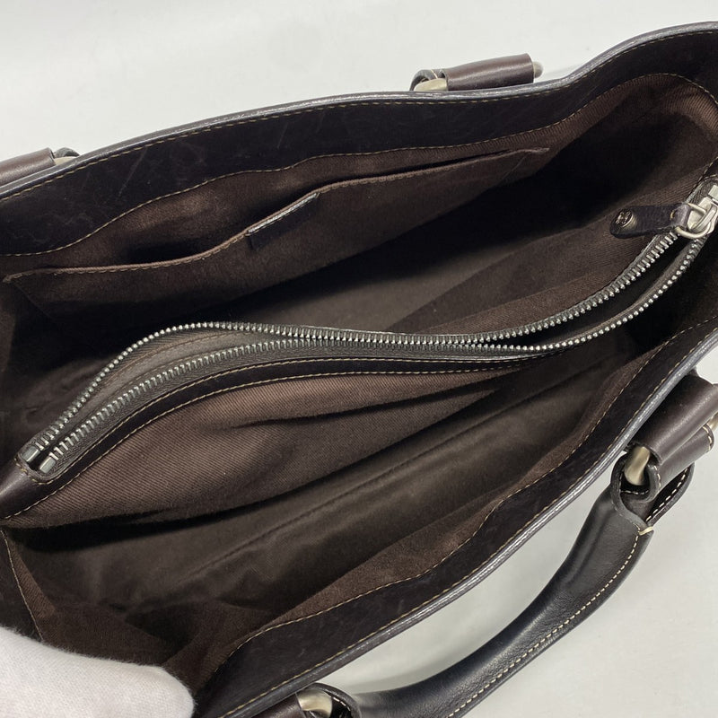 【6fb2573-k】セリーヌ ハンドバッグ ブギーバッグ レザー ブラウン シルバー金具【中古】レディース