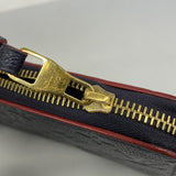 【6fb2576-k】ルイヴィトン 長財布 モノグラム・アンプラント ジッピーウォレット M62121 マリーヌルージュ【中古】レディース