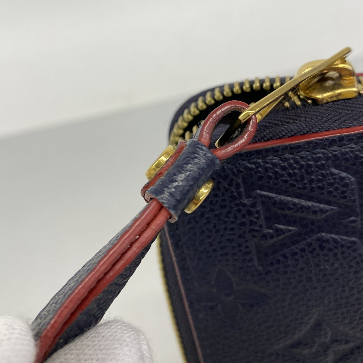 【6fb2576-k】ルイヴィトン 長財布 モノグラム・アンプラント ジッピーウォレット M62121 マリーヌルージュ【中古】レディース