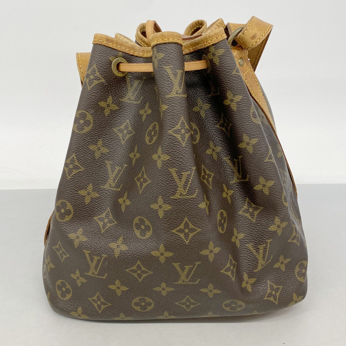 【6fb2592】ルイヴィトン ショルダーバッグ モノグラム プチノエ M42226 ブラウン【中古】レディース