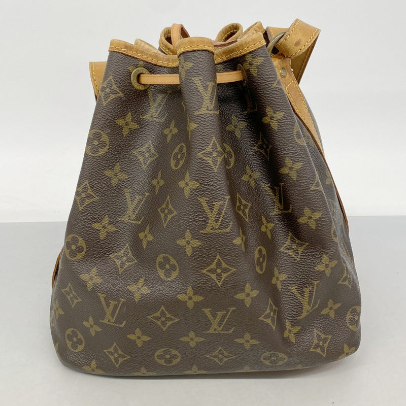 【6fb2592】ルイヴィトン ショルダーバッグ モノグラム プチノエ M42226 ブラウン【中古】レディース