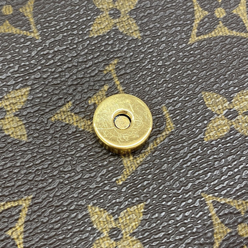 【6fb2593】ルイヴィトン ショルダーバッグ モノグラム ポシェットツインGM M51852 ブラウン【中古】レディース