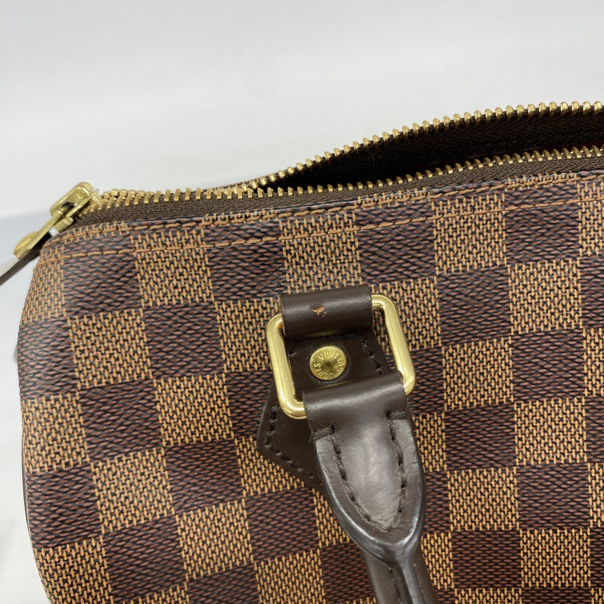 【6fb2594】ルイヴィトン ハンドバッグ ダミエ スピーディ25 N41365 エベヌ【中古】レディース