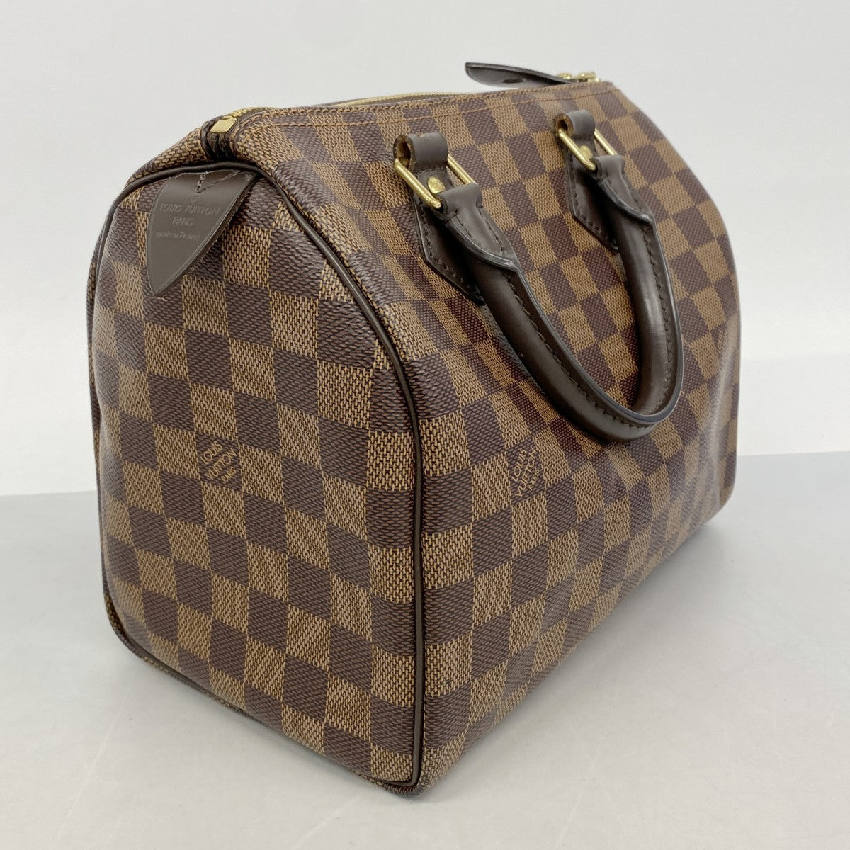 【6fb2594】ルイヴィトン ハンドバッグ ダミエ スピーディ25 N41365 エベヌ【中古】レディース