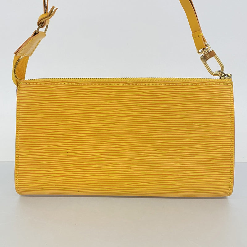 【6fb2595】ルイヴィトン ポーチ エピ ポシェットアクセソワール M52959 ジョーヌ【中古】レディース