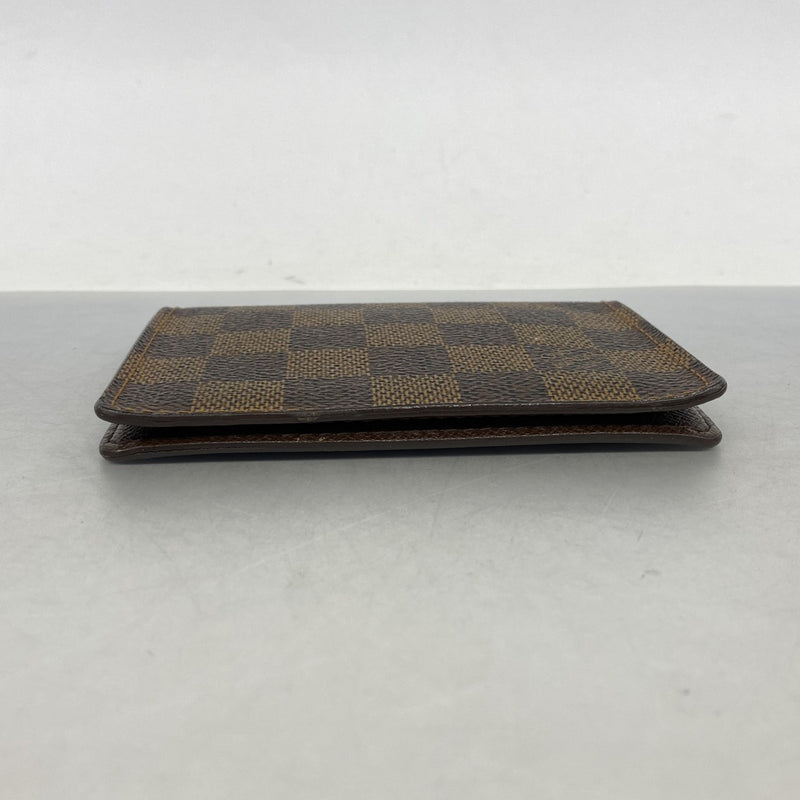 【6fb2603】ルイヴィトン パスケース ダミエ ポルト2カルトヴェルティカル N60533 エベヌ【中古】メンズ レディース ユニセックス