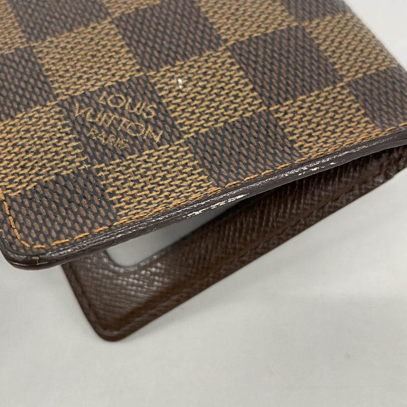 【6fb2603】ルイヴィトン パスケース ダミエ ポルト2カルトヴェルティカル N60533 エベヌ【中古】メンズ レディース ユニセックス