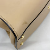 【6fb2611】フェンディ ハンドバッグ ピーカブー レザー ベージュ ゴールド金具 2wayバッグ【中古】レディース
