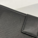 【6fb2612】サルヴァトーレフェラガモ 長財布 ヴァラ レザー ブラック シルバー金具【中古】レディース