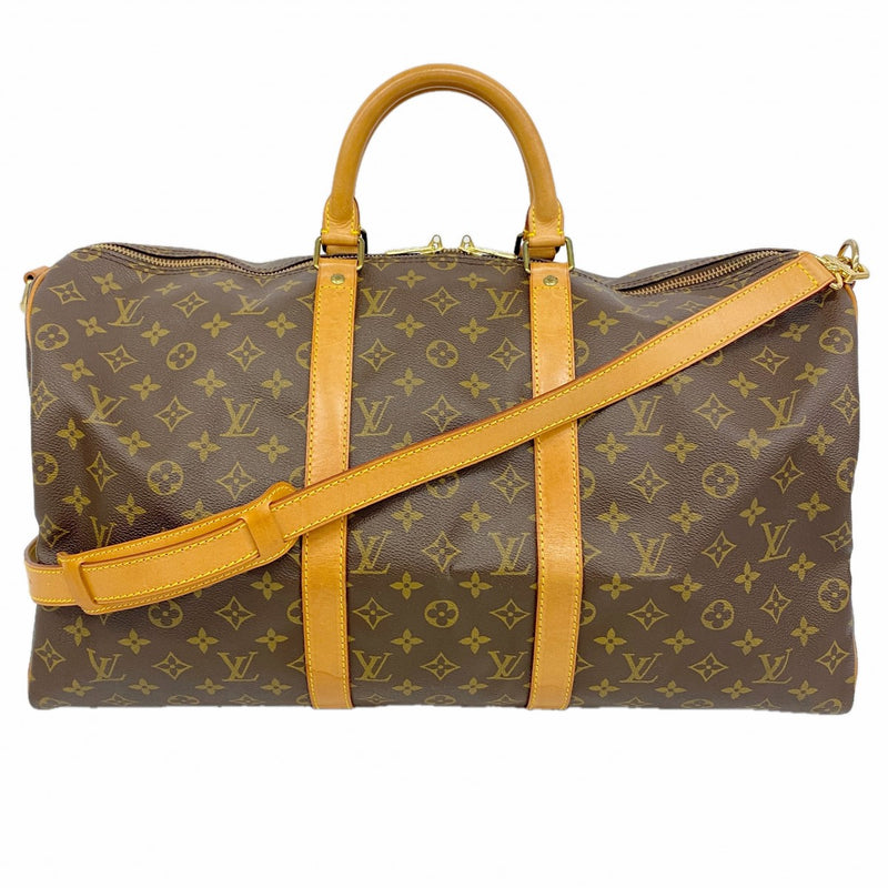 【6fb2619】ルイヴィトン ボストンバッグ モノグラム キーポルバンドリエール50 M41416 ブラウン【中古】メンズ レディース ユニセックス