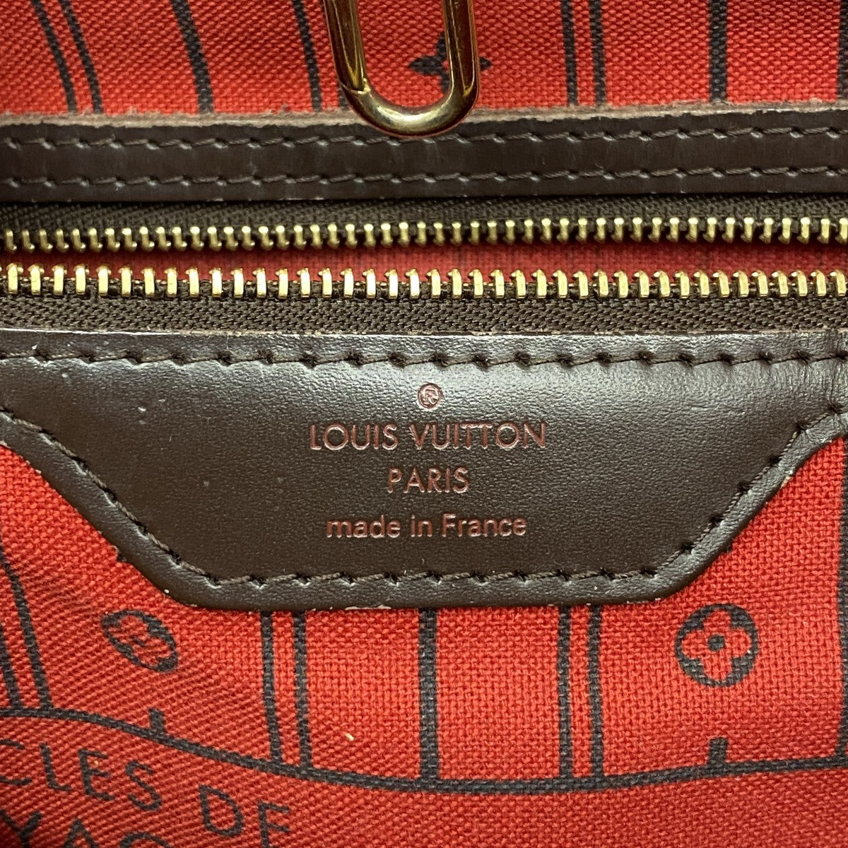 【6fb2622】ルイヴィトン トートバッグ ダミエ ネヴァーフルMM N51105 エベヌ【中古】レディース