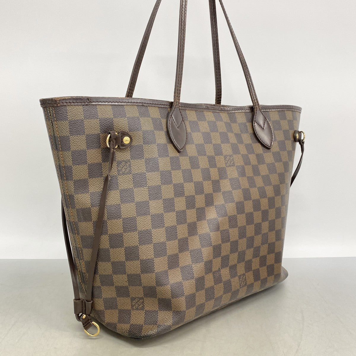 【6fb2622】ルイヴィトン トートバッグ ダミエ ネヴァーフルMM N51105 エベヌ【中古】レディース