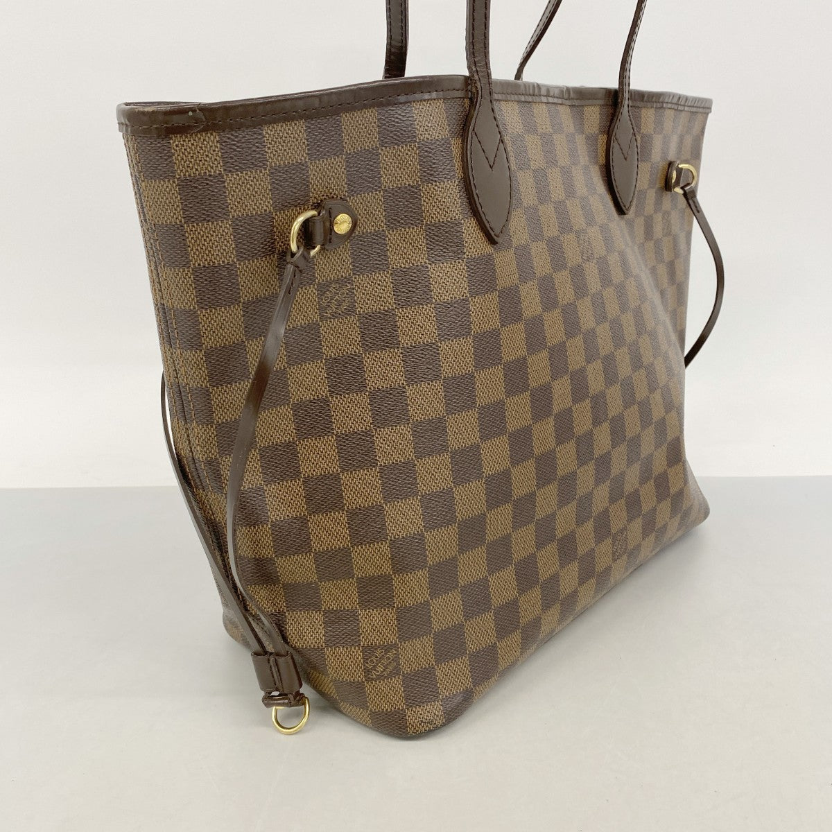 【6fb2631】ルイヴィトン トートバッグ ダミエ ネヴァーフルMM N51105 エベヌ【中古】レディース