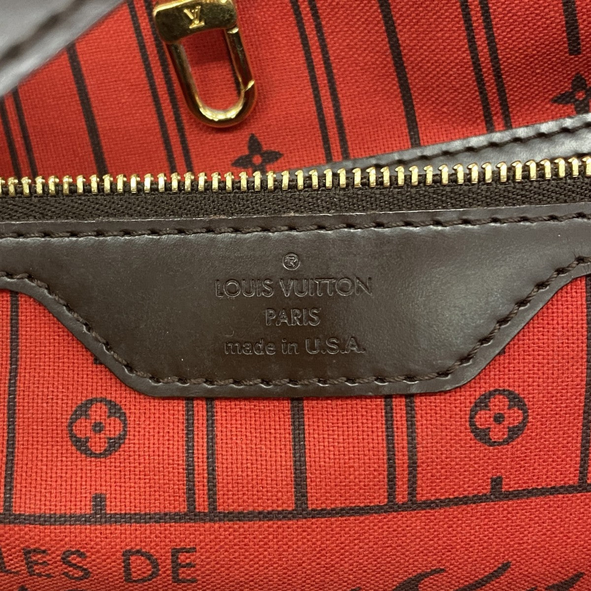 【6fb2631】ルイヴィトン トートバッグ ダミエ ネヴァーフルMM N51105 エベヌ【中古】レディース