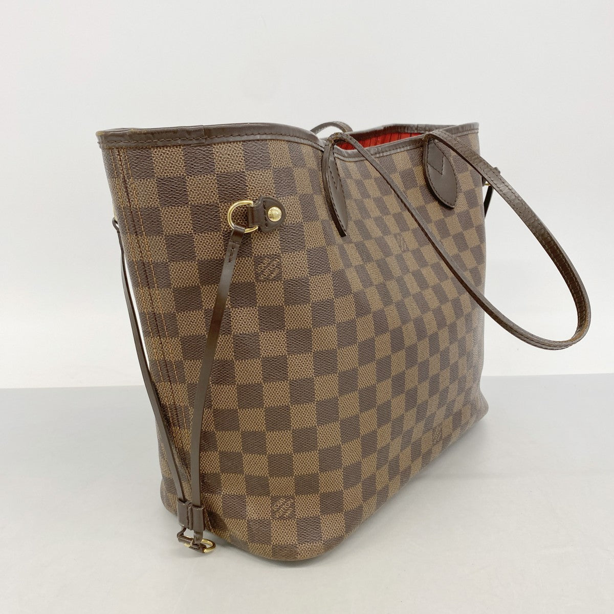 【6fb2632】ルイヴィトン トートバッグ ダミエ ネヴァーフルMM N51105 エベヌ【中古】レディース
