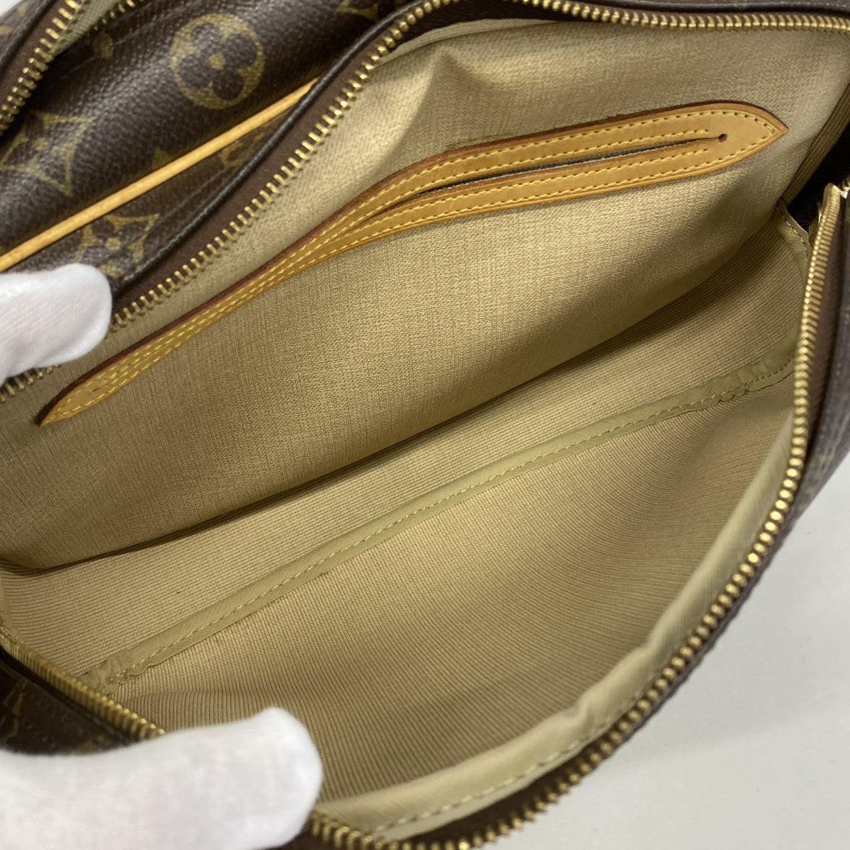 【6fb2634】ルイヴィトン ショルダーバッグ モノグラム リポーターPM M45254 ブラウン【中古】レディース