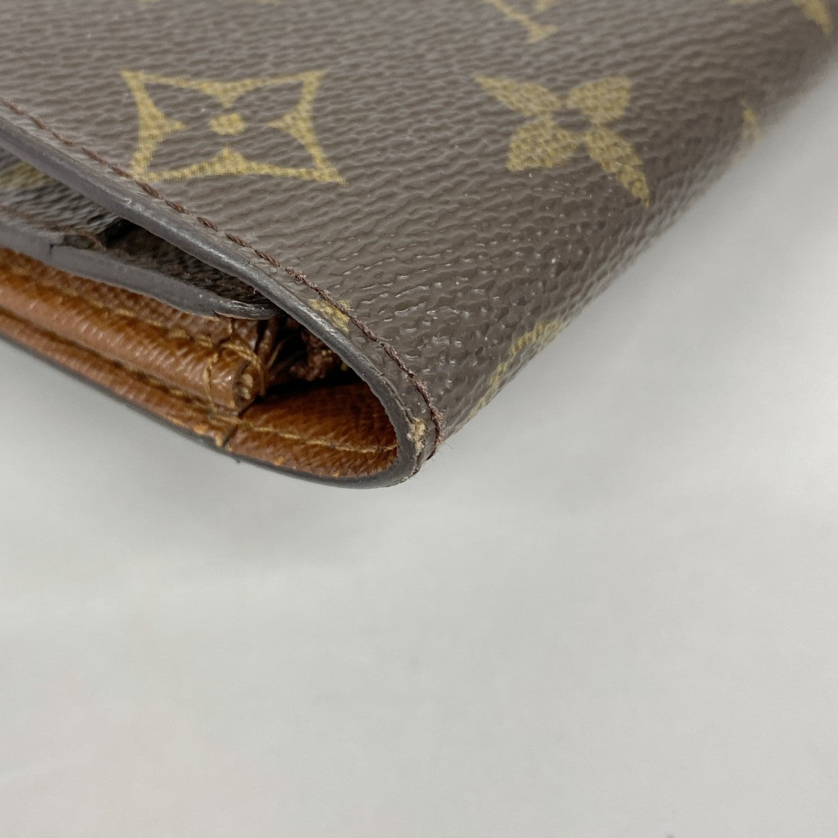 【6fb2639】ルイヴィトン 長財布 モノグラム ポルトモネクレディ M61725 ブラウン【中古】レディース