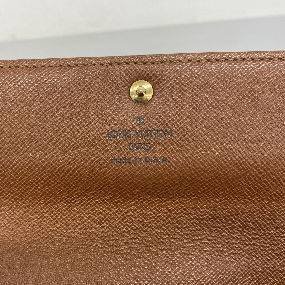 【6fb2639】ルイヴィトン 長財布 モノグラム ポルトモネクレディ M61725 ブラウン【中古】レディース