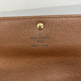 【6fb2639】ルイヴィトン 長財布 モノグラム ポルトモネクレディ M61725 ブラウン【中古】レディース