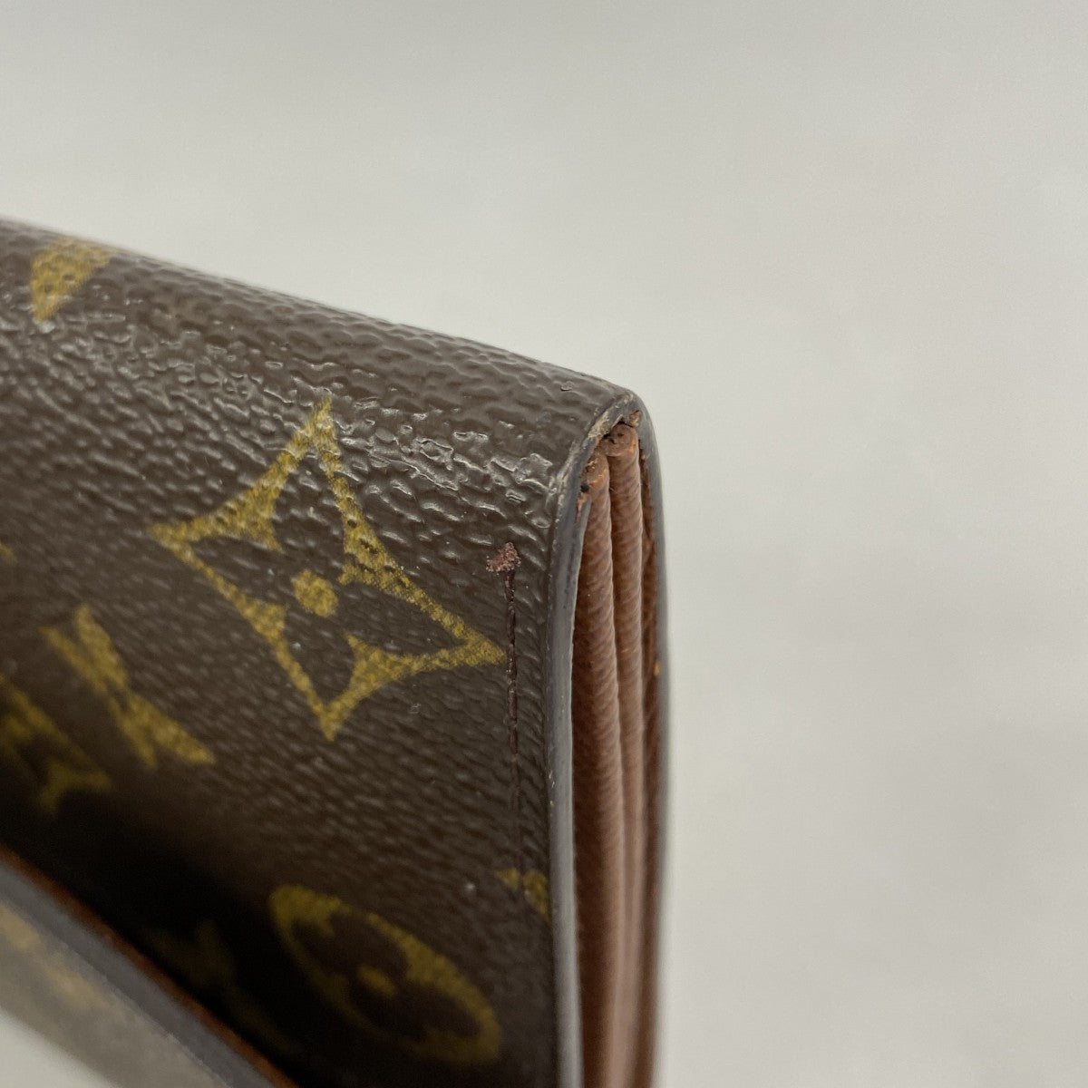 【6fb2639】ルイヴィトン 長財布 モノグラム ポルトモネクレディ M61725 ブラウン【中古】レディース