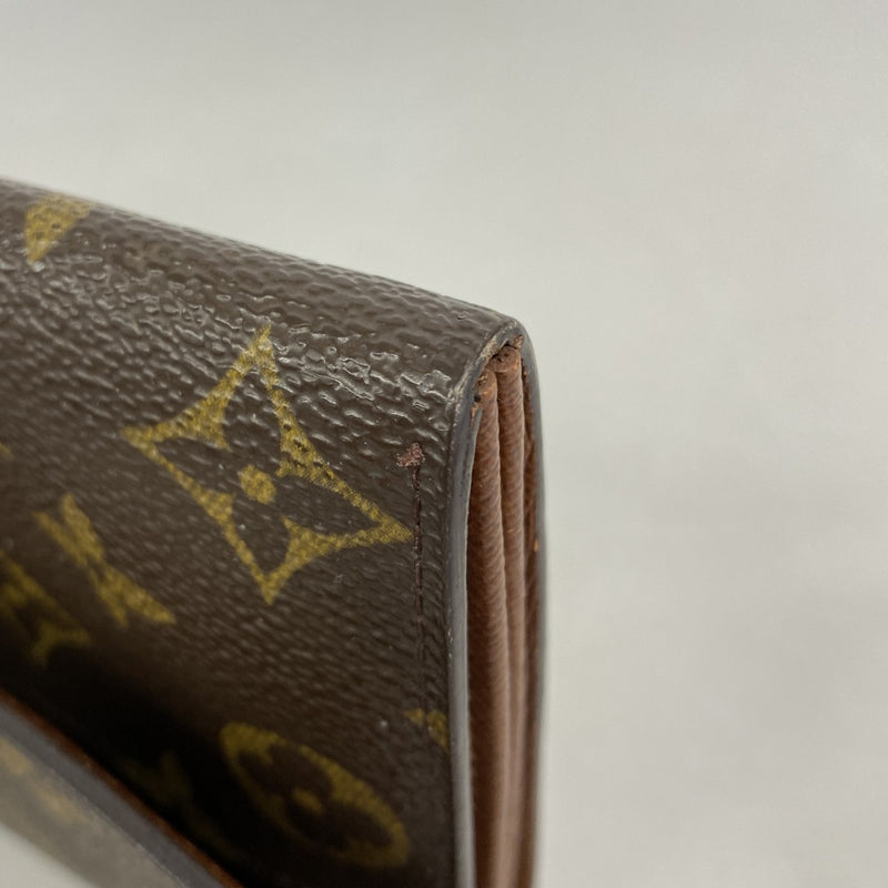 【6fb2639】ルイヴィトン 長財布 モノグラム ポルトモネクレディ M61725 ブラウン【中古】レディース