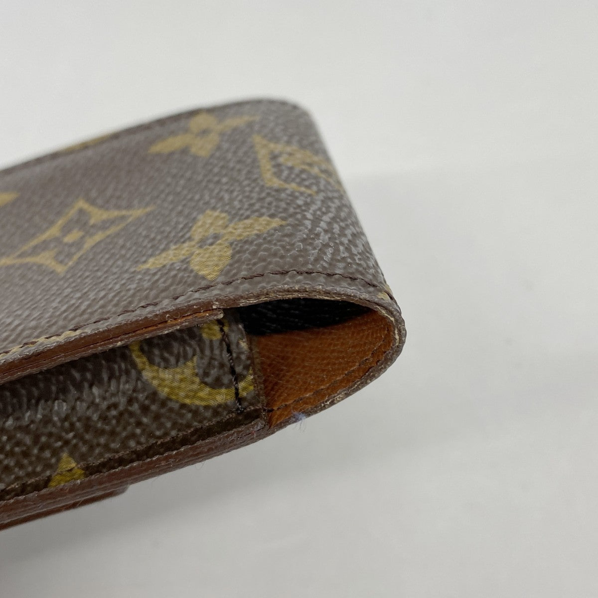 【6fb2640】ルイヴィトン シガレットケース モノグラム エテュイシガレット M63024 ブラウン【中古】メンズ レディース ユニセックス