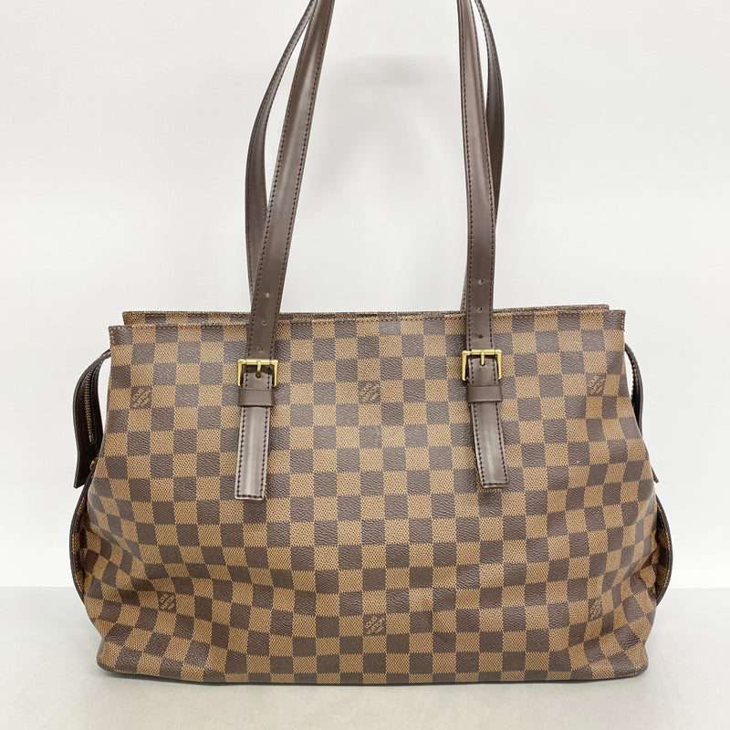 【6fb2643】ルイヴィトン ショルダーバッグ ダミエ チェルシー N51119 エベヌ【中古】レディース