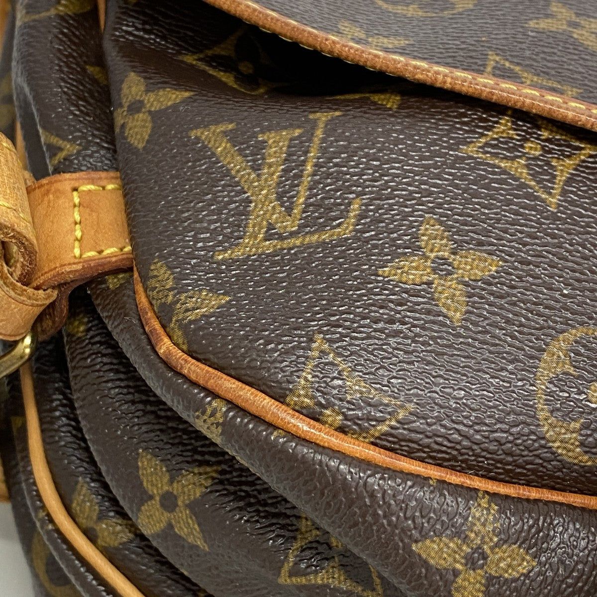 【6fb2646】ルイヴィトン ショルダーバッグ モノグラム ソミュール30 M42256 ブラウン【中古】レディース