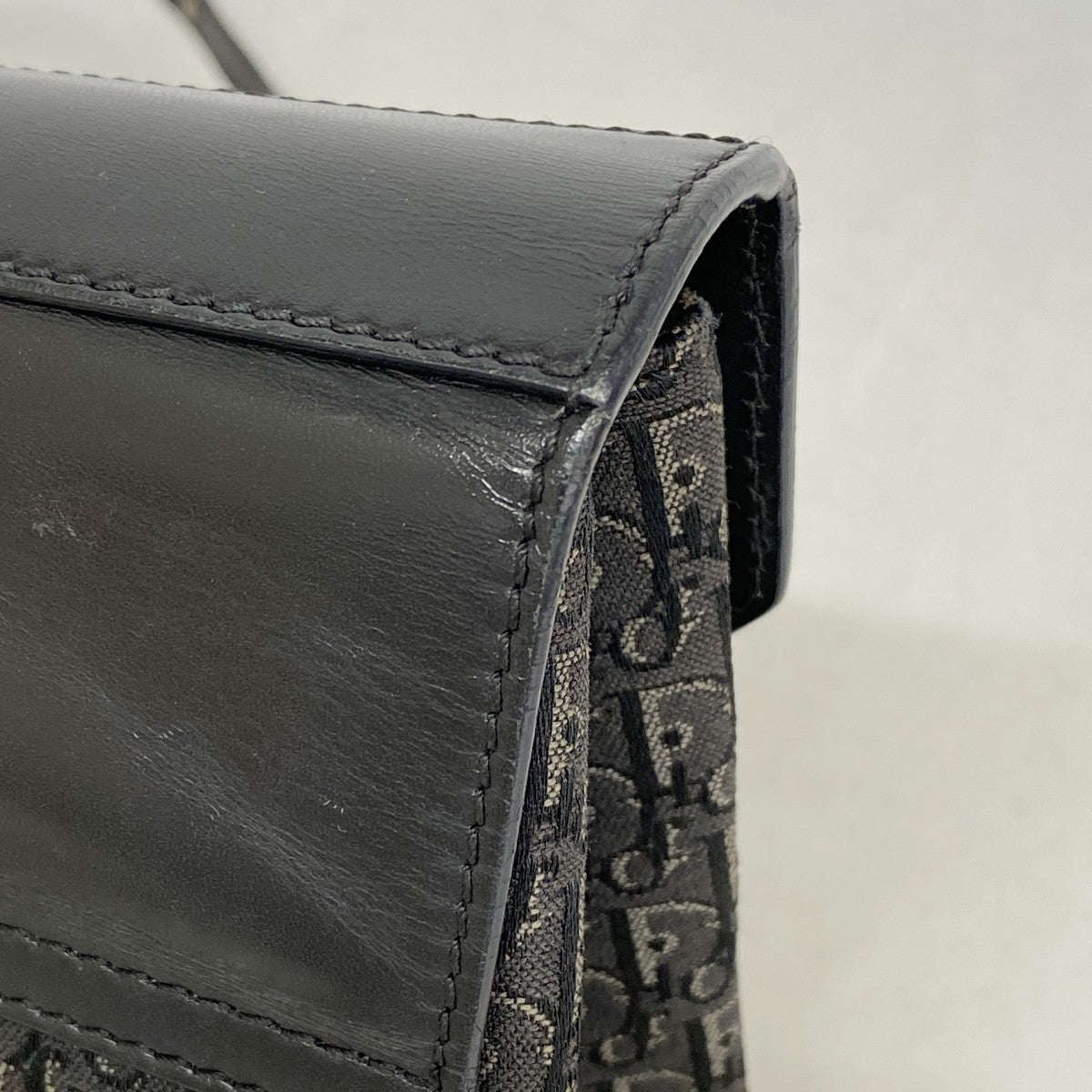 【6fb2663】クリスチャンディオール ショルダーバッグ ストリートシック キャンバス ブラック シルバー金具【中古】レディース