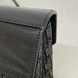 【6fb2663】クリスチャンディオール ショルダーバッグ ストリートシック キャンバス ブラック シルバー金具【中古】レディース