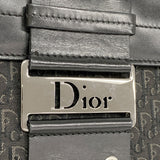 【6fb2663】クリスチャンディオール ショルダーバッグ ストリートシック キャンバス ブラック シルバー金具【中古】レディース