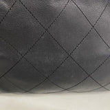 【6fb2665】シャネル ショルダーバッグ マトラッセ チェーンショルダー ラムスキン ブラック シルバー金具【中古】レディース
