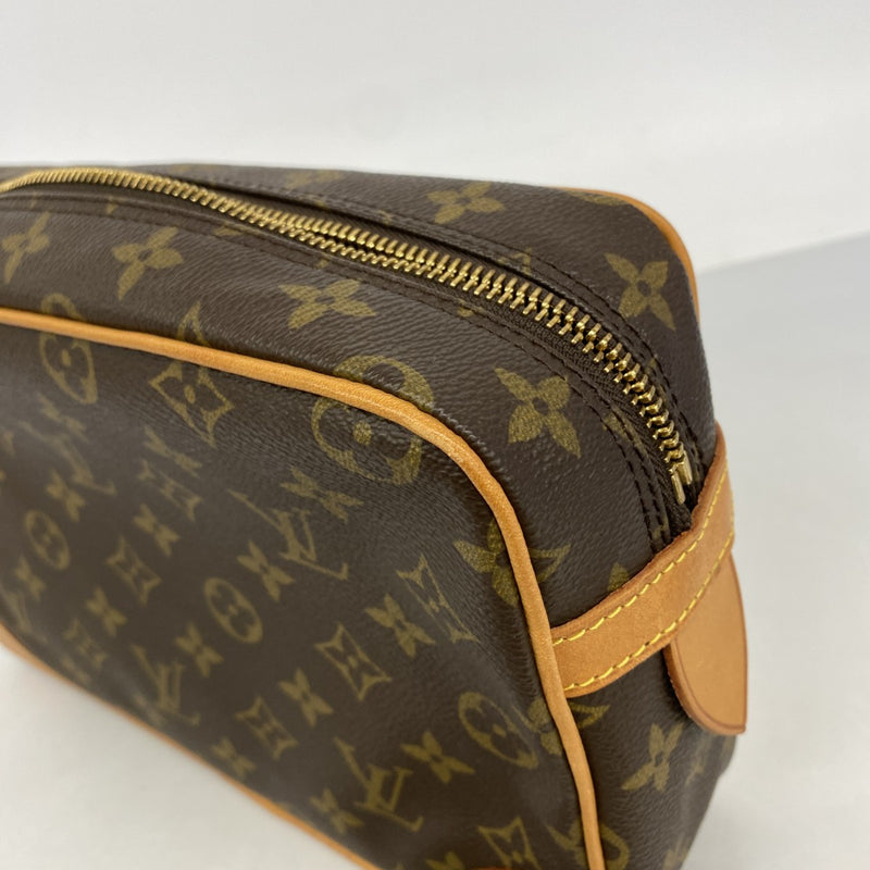 【6fb2677】ルイヴィトン クラッチバッグ モノグラム コンピエーニュ28 M51845 ブラウン【中古】メンズ
