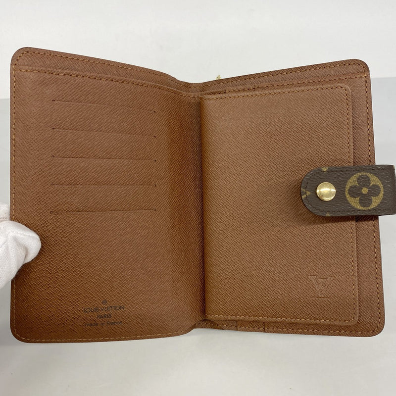 【6fb2718】ルイヴィトン 財布 モノグラム ポルトパピエジップ M61207 ブラウン【中古】レディース