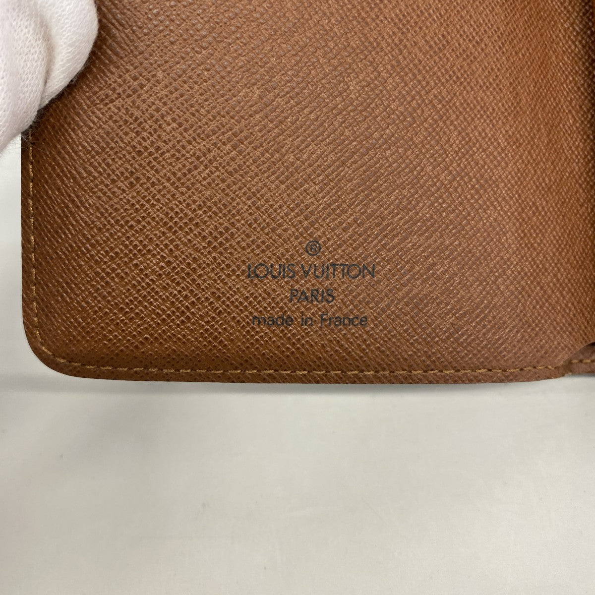 【6fb2718】ルイヴィトン 財布 モノグラム ポルトパピエジップ M61207 ブラウン【中古】レディース