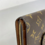 【6fb2718】ルイヴィトン 財布 モノグラム ポルトパピエジップ M61207 ブラウン【中古】レディース