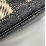 【6fb2719】エルメス トートバッグ ガーデンパーティTPM トワルアッシュ ブラック ベージュ シルバー金具 □J刻印【中古】レディース