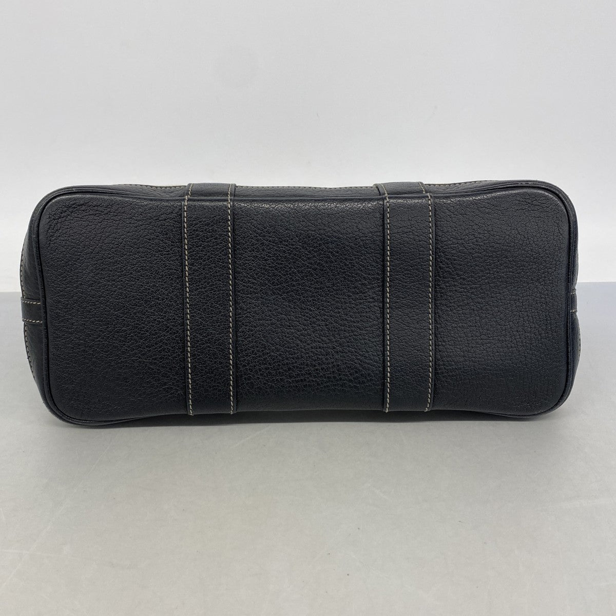 【6fb2719】エルメス トートバッグ ガーデンパーティTPM トワルアッシュ ブラック ベージュ シルバー金具 □J刻印【中古】レディース