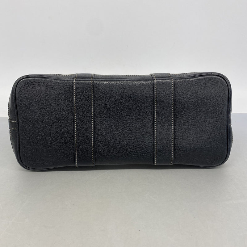 【6fb2719】エルメス トートバッグ ガーデンパーティTPM トワルアッシュ ブラック ベージュ シルバー金具 □J刻印【中古】レディース