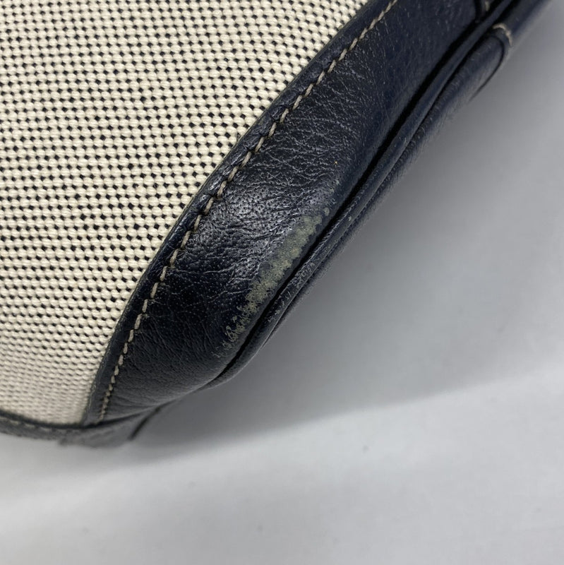 【6fb2719】エルメス トートバッグ ガーデンパーティTPM トワルアッシュ ブラック ベージュ シルバー金具 □J刻印【中古】レディース