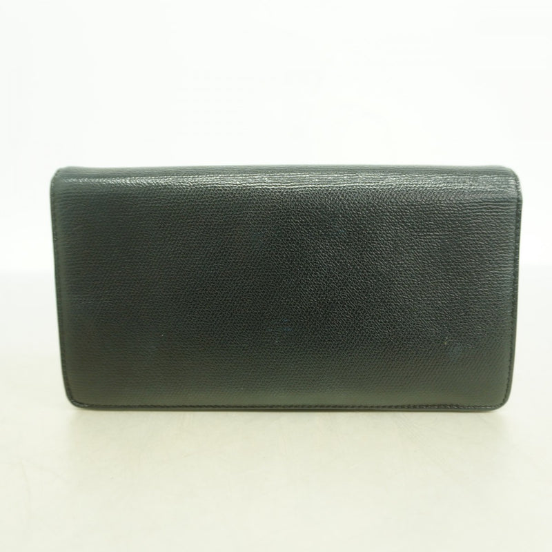 【6fb2745-k】シャネル 長財布 ココボタン レザー ブラック シャンパンゴールド金具【中古】レディース