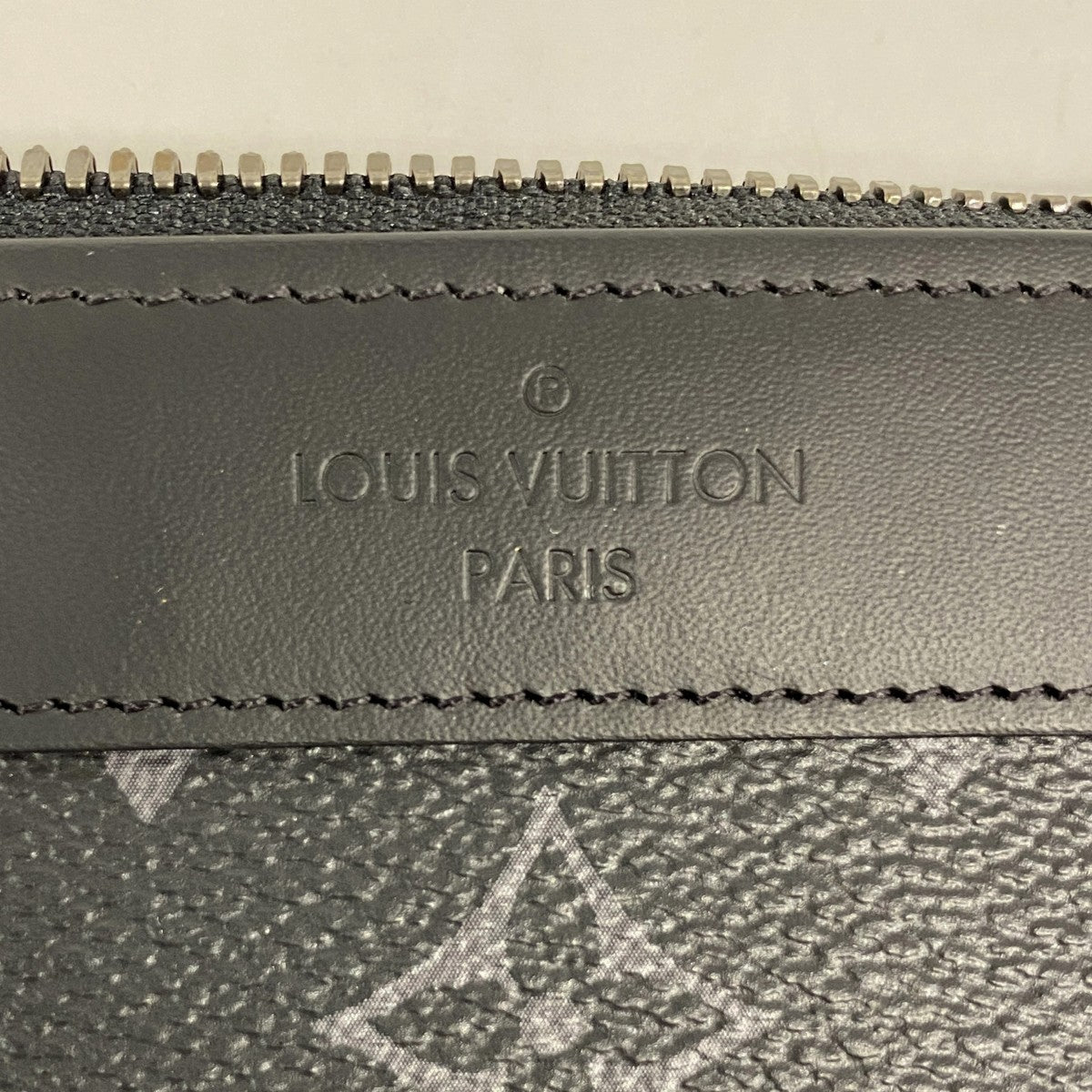 【6fb2747-k】ルイヴィトン ポーチ モノグラム・エクリプス ポシェットディスカバリーPM M44323 ブラック【中古】メンズ