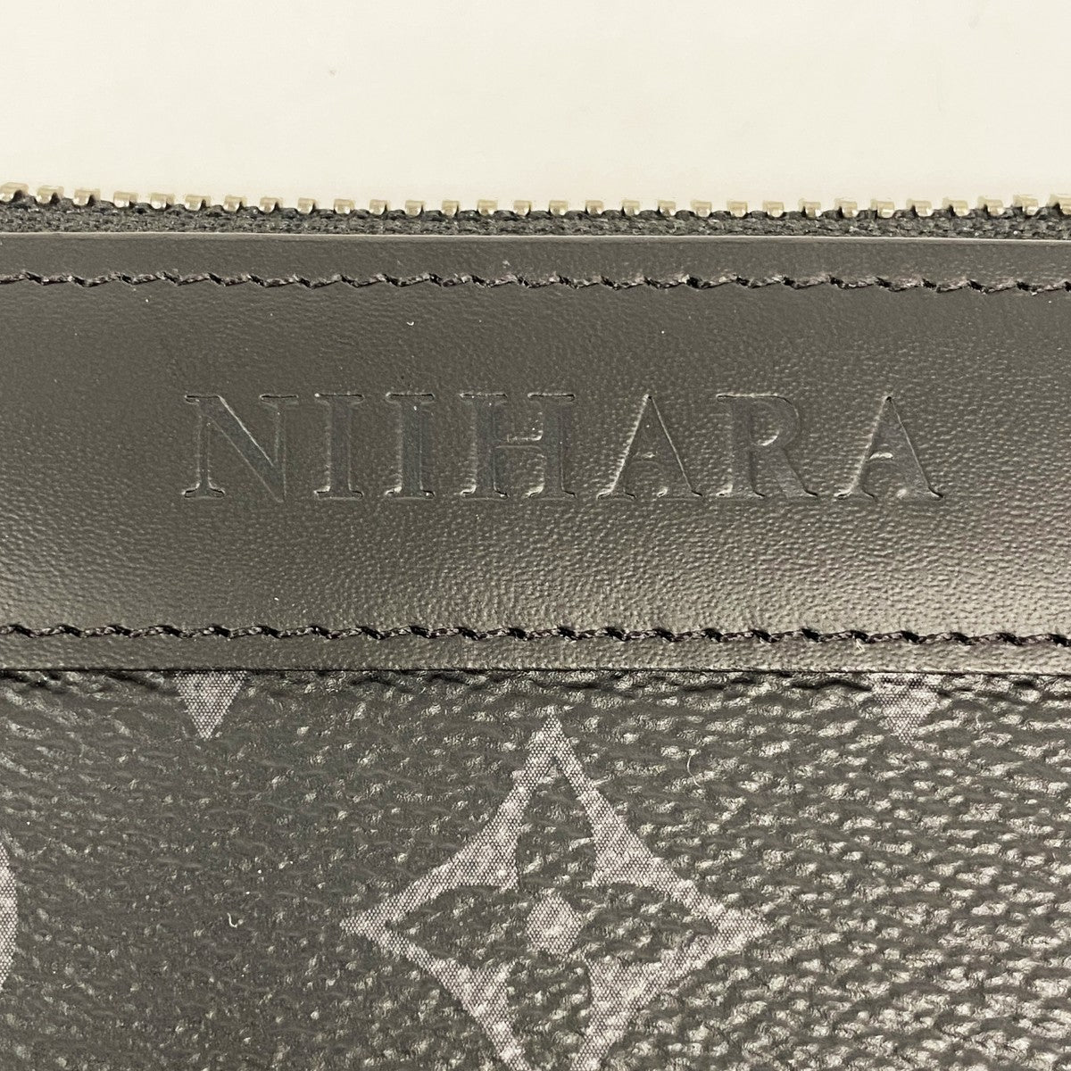 【6fb2747-k】ルイヴィトン ポーチ モノグラム・エクリプス ポシェットディスカバリーPM M44323 ブラック【中古】メンズ