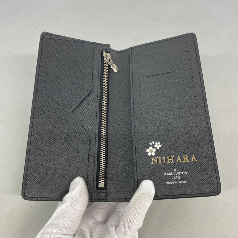 【6fb2748-k】ルイヴィトン 長財布 タイガ ポルトフォイユアレクサンドル M61804 ノワール【中古】メンズ