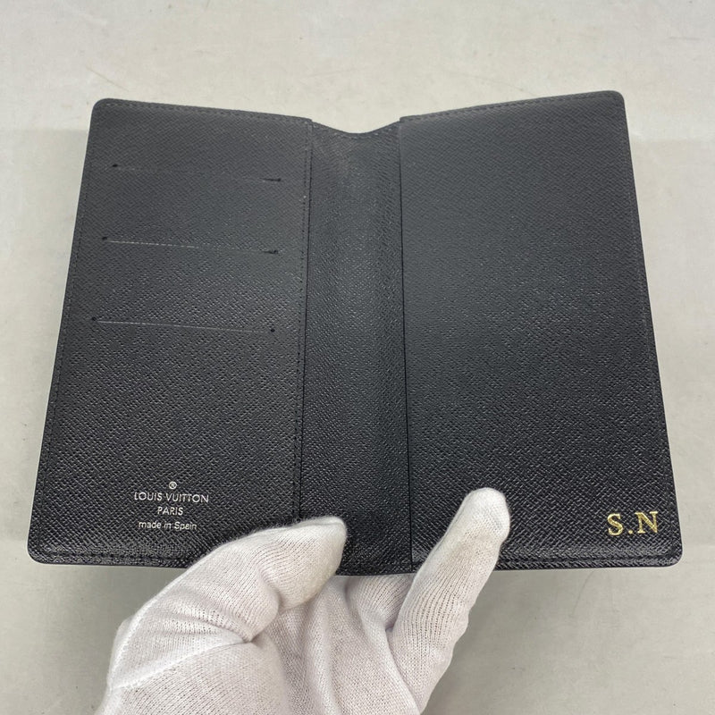 【6fb2749-k】ルイヴィトン 手帳カバー ダミエ・グラフィット アジェンダポッシュ R20975 ブラック【中古】メンズ