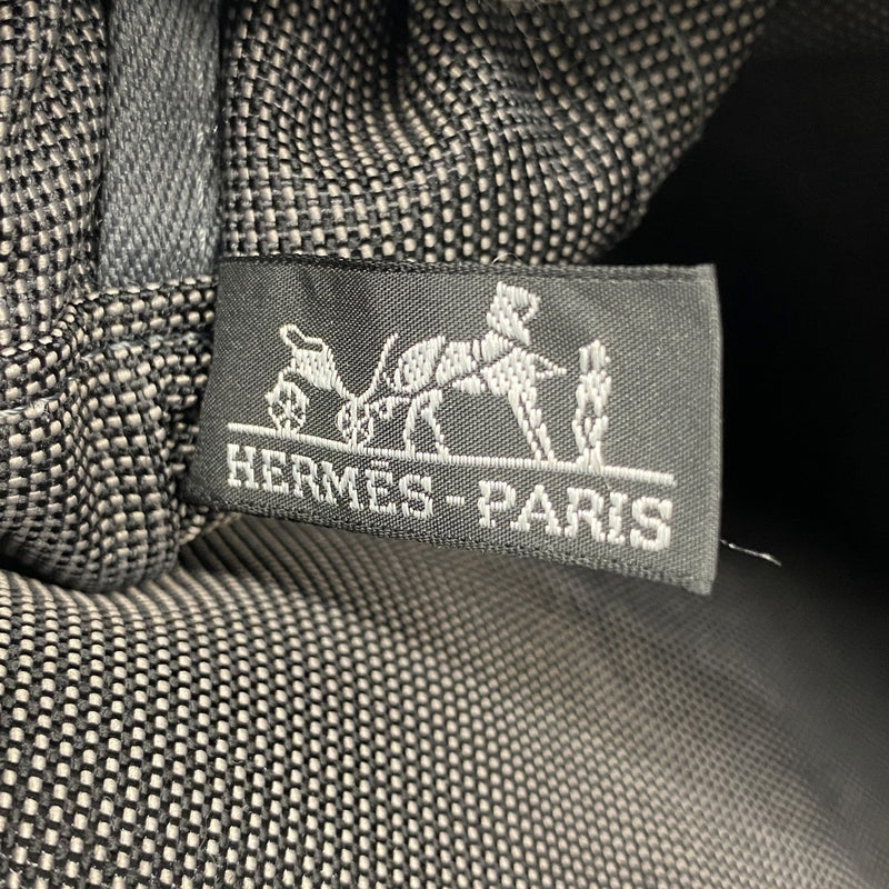【6fb2755-k】エルメス トートバッグ エールラインMM キャンバス グレー シルバー金具【中古】レディース