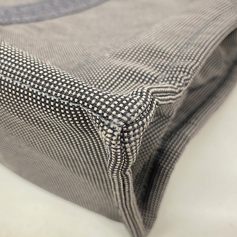 【6fb2755-k】エルメス トートバッグ エールラインMM キャンバス グレー シルバー金具【中古】レディース