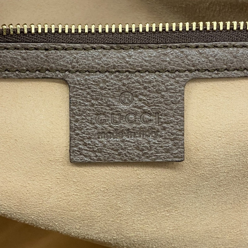 【6fb2757-k】グッチ トートバッグ オフィディア 631685 PVC ブラウン ゴールド金具【中古】レディース
