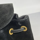 【6fb2759-k】グッチ リュック・デイパック バンブー 003 1956 0030 スウェード ブラック ゴールド金具【中古】レディース
