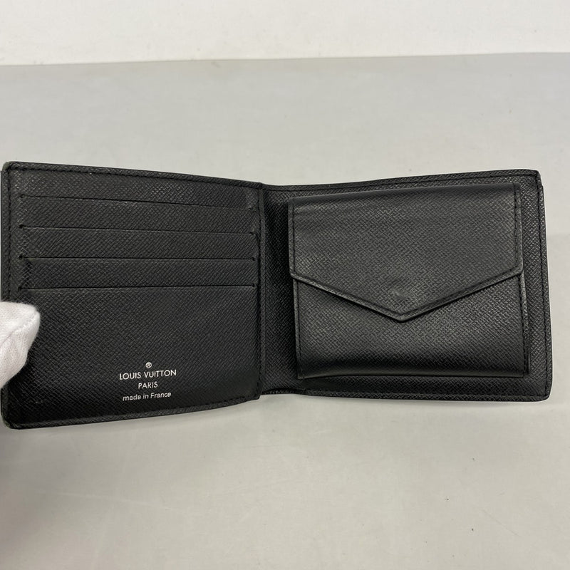 【6fb2761-k】ルイヴィトン 財布 モノグラム・エクリプス ポルトフォイユマルコNM M62545 ブラック【中古】メンズ